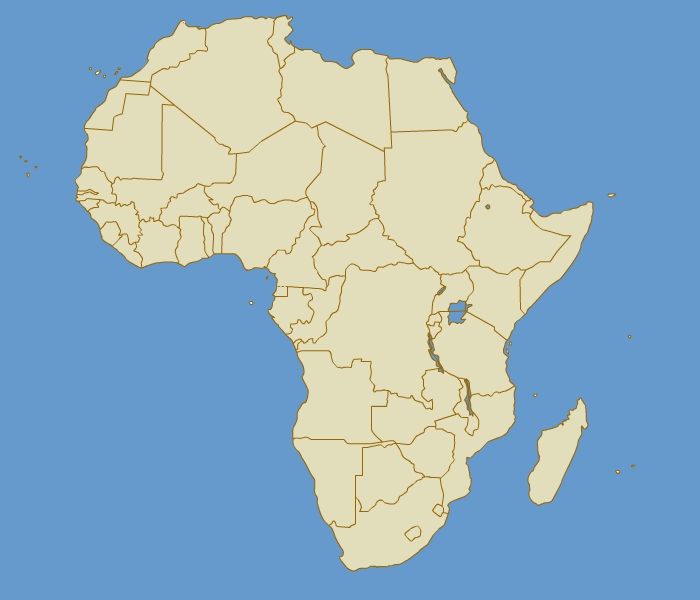 africa map vector