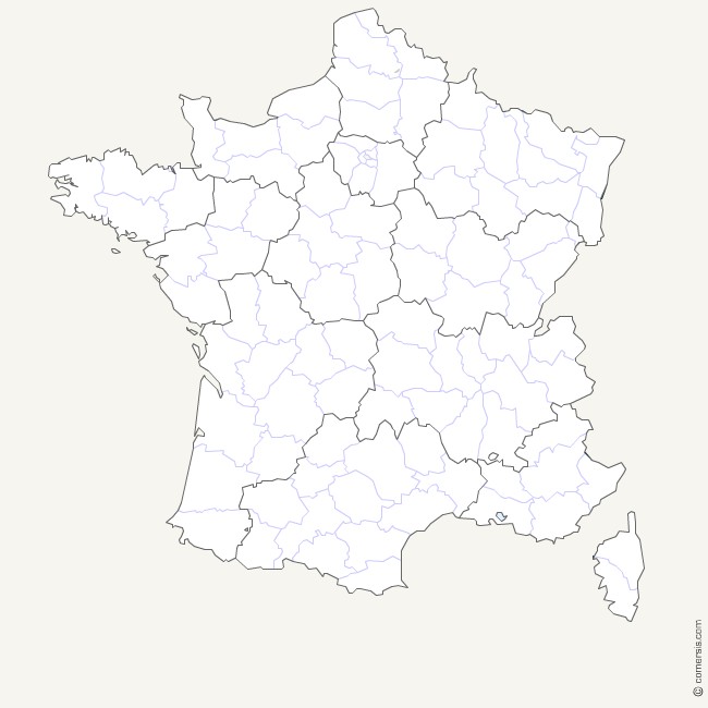 Download France-regions-departements Free Map
