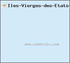 carte de Îles Vierges des États-Unis