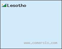 carte de Lesotho