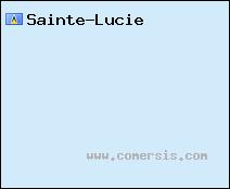 carte de Sainte-Lucie