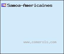 carte de Samoa Américaines