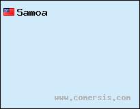 carte de Samoa