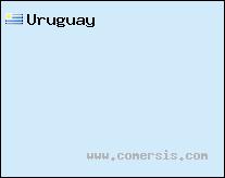 carte d'Uruguay